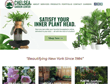 Tablet Screenshot of chelseagardencenter.com